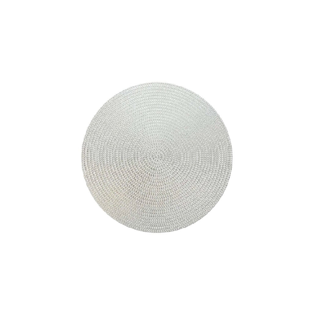 Textured Round Stainless Steel Placemats – Elegant Table Decor
