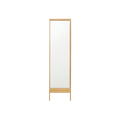 Modern Wooden Full-Length Mirror with Minimalist Design**