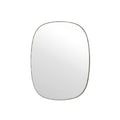 Minimalist Oval Wall Mirror with Sleek Metal Frame